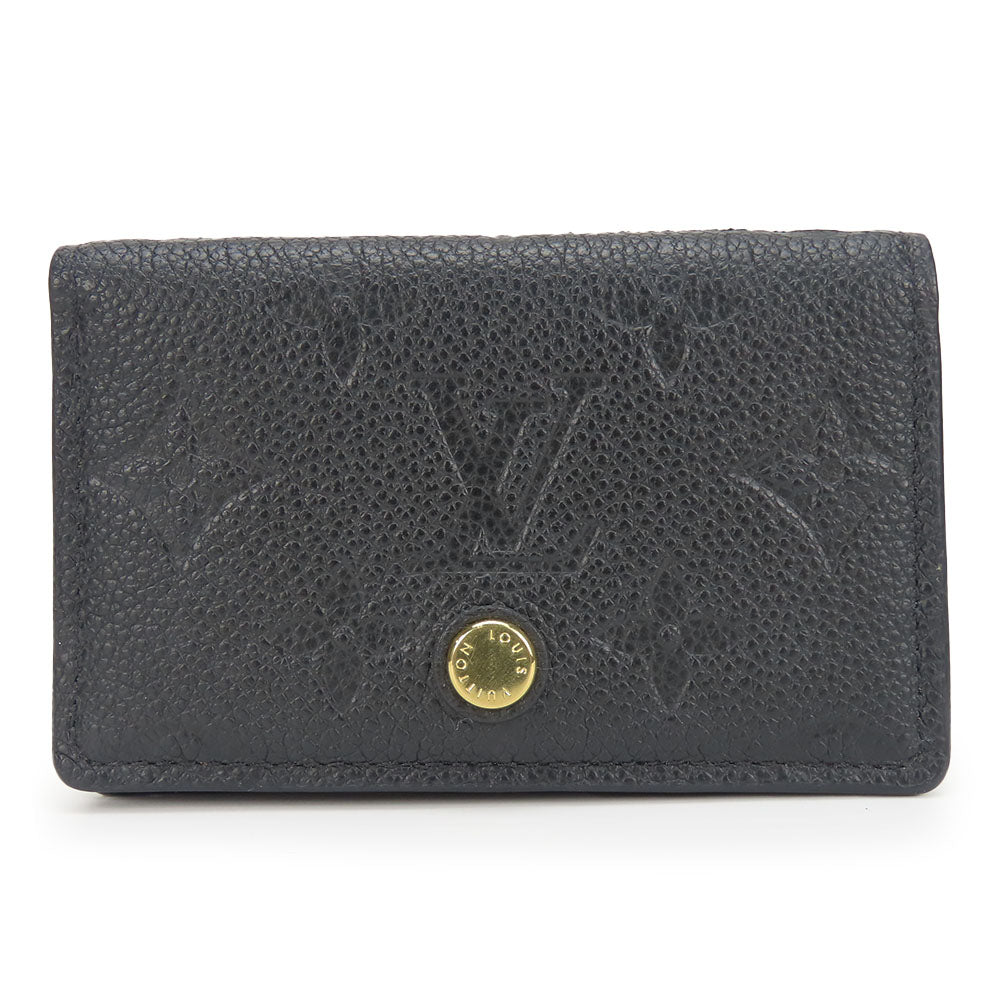 LOUIS VUITTON Card Case Monogram Ann Platt Noir Devisit Unveil Cult unisex(Unisex)
