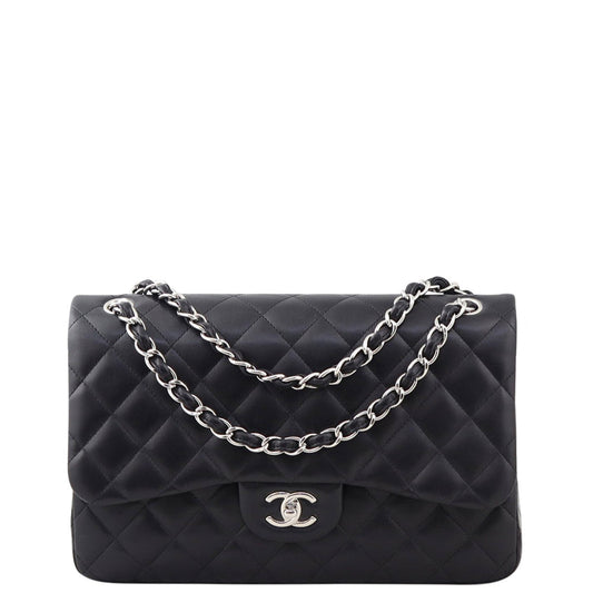 Chanel Classic Double Flap Jumbo |  Black Diamond 14 Series