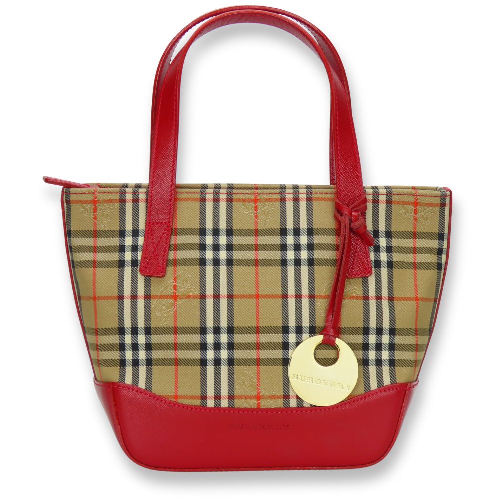 Burberry Handbag Canvas Leather Handbag