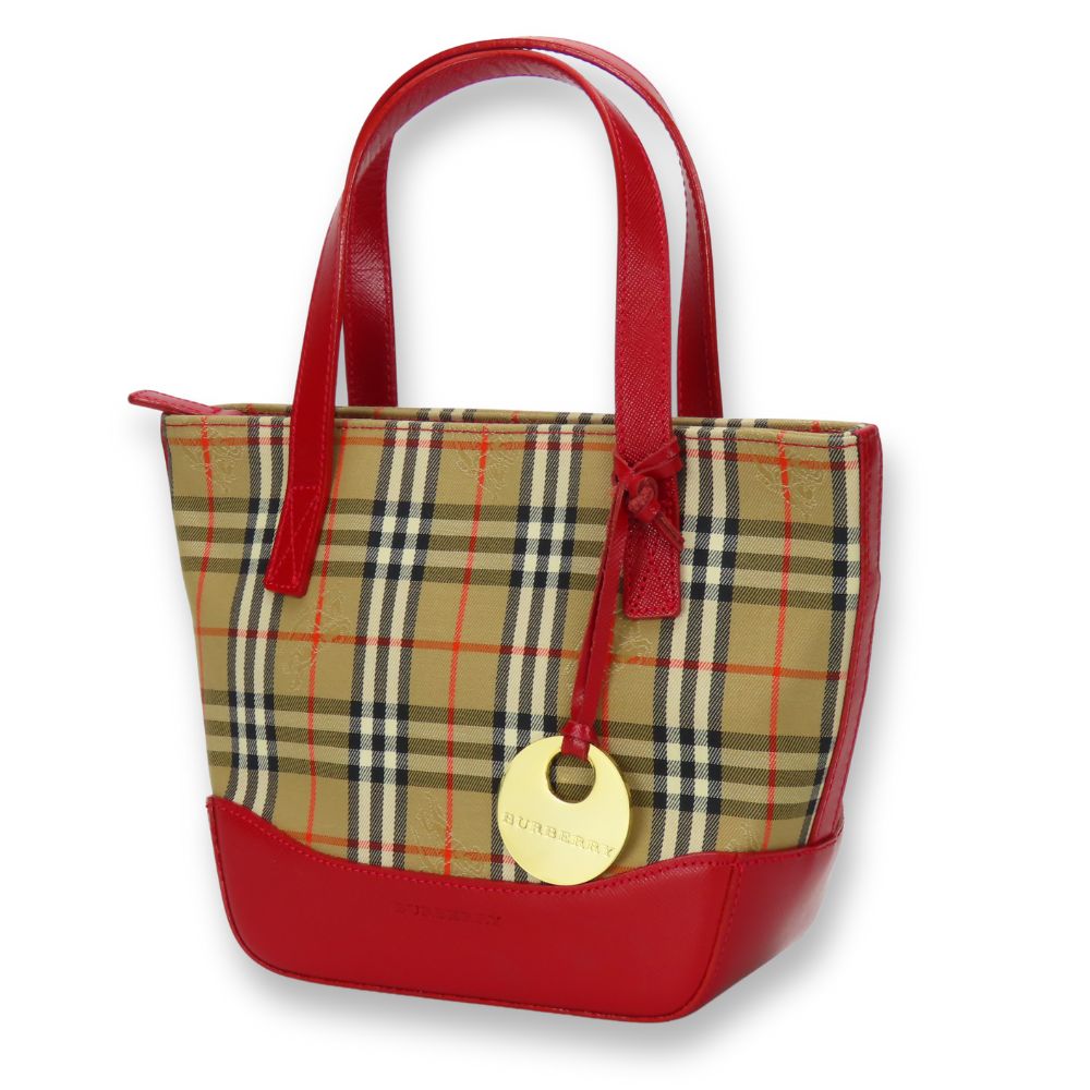 Burberry Handbag Canvas Leather Handbag