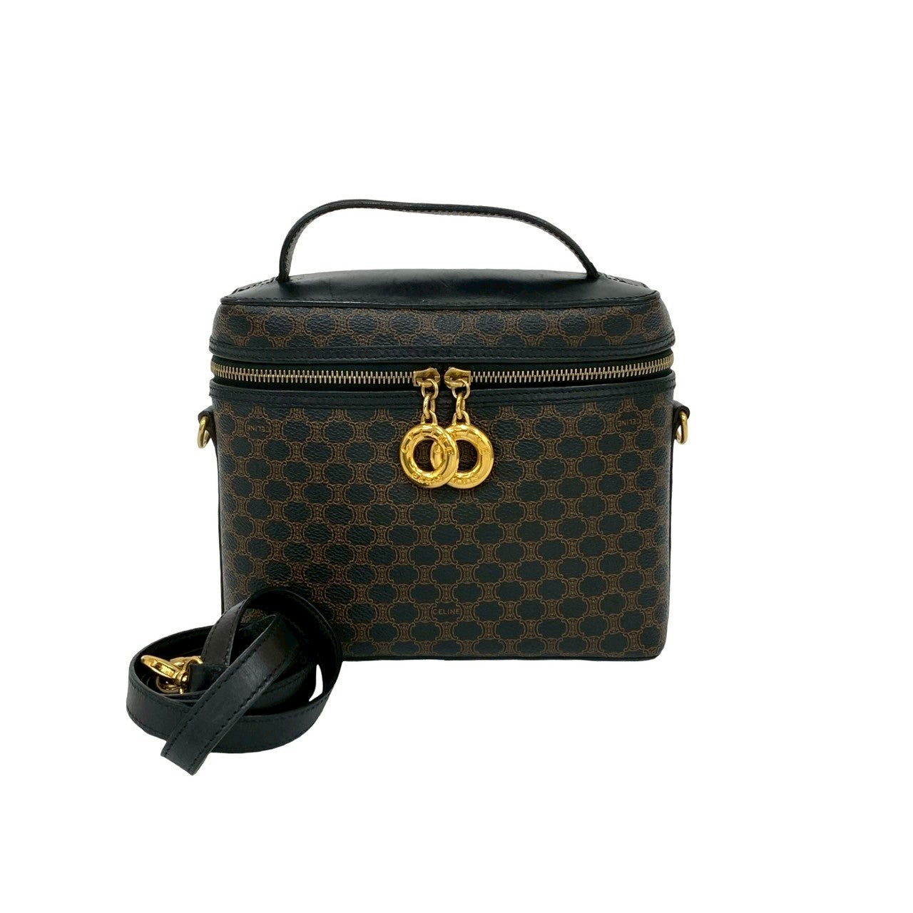 CELINE Shoulder Bag leather black