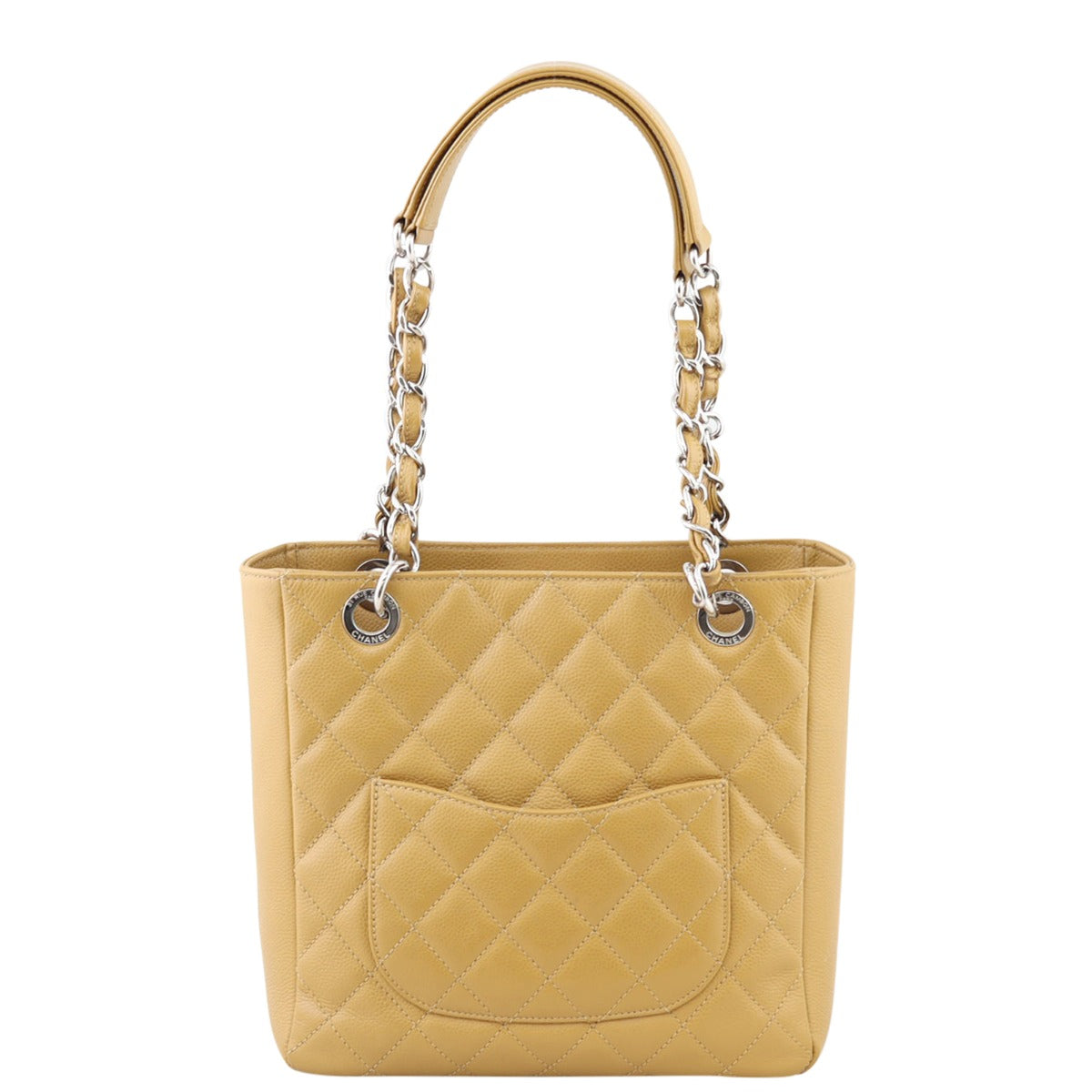 Chanel Petite Shopping Tote | Butterscotch Caviar
