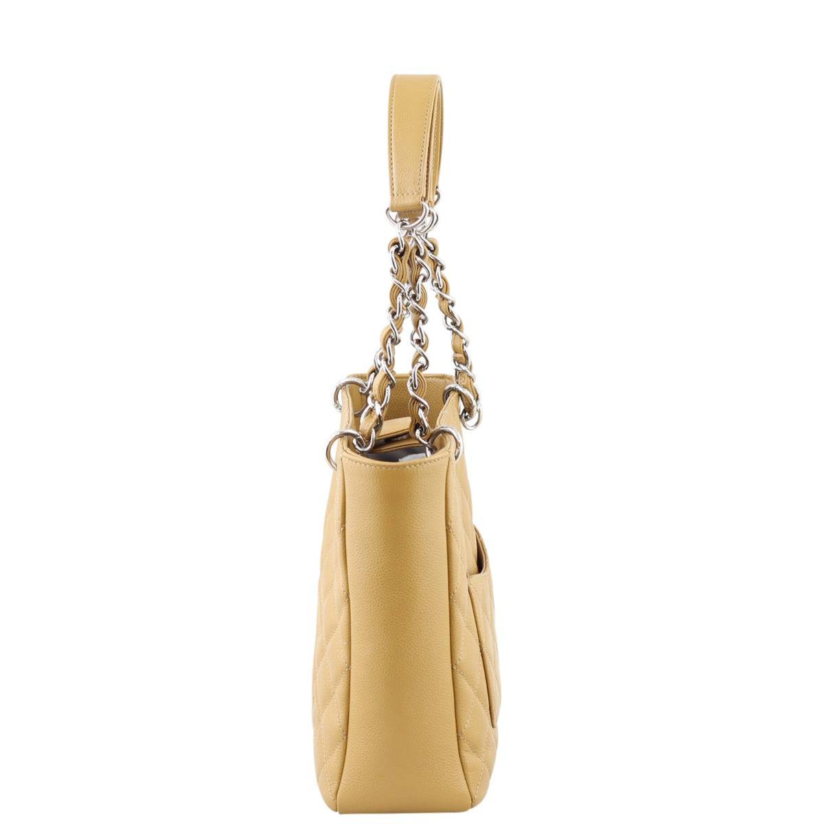 Chanel Petite Shopping Tote | Butterscotch Caviar