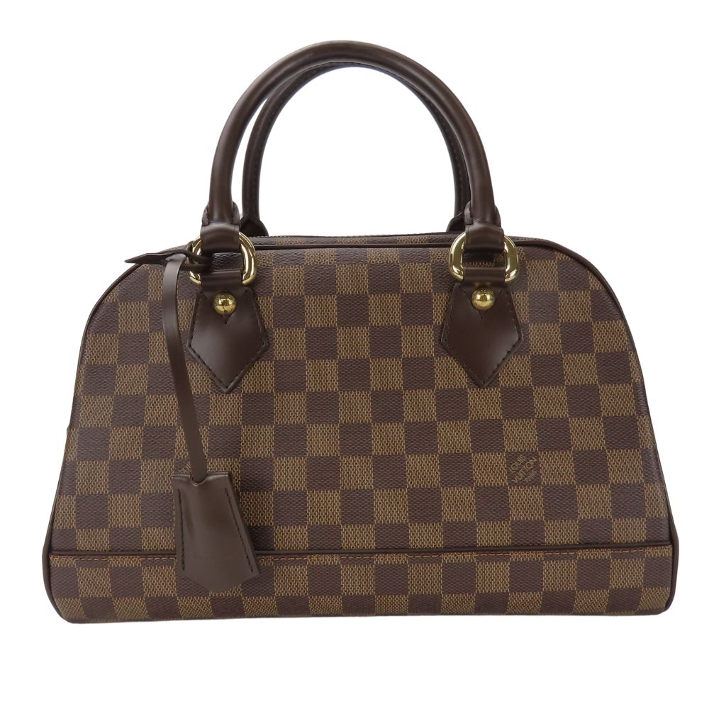 LOUIS VUITTON Handbag Damier, Leather Ebene Duomo Women
