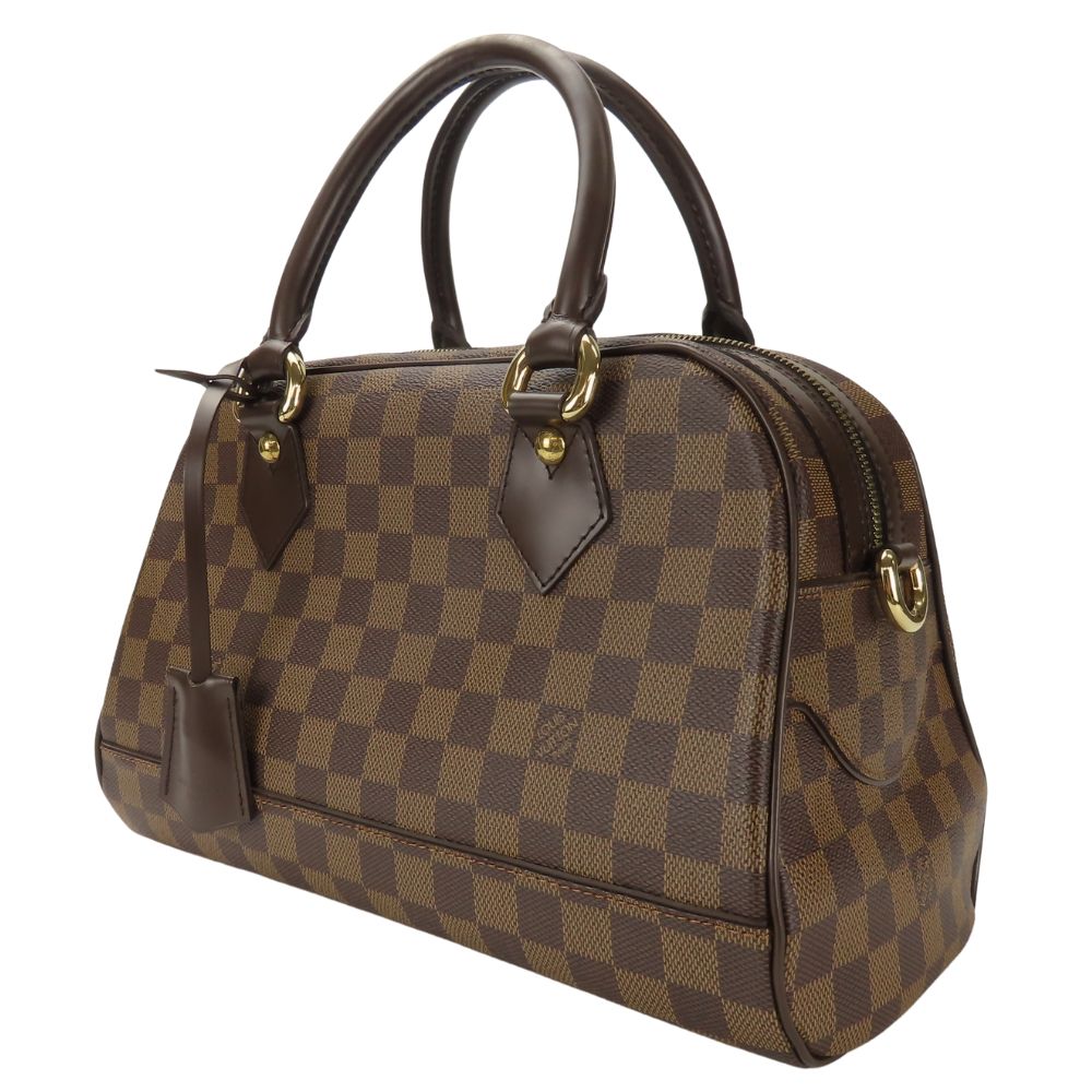 LOUIS VUITTON Handbag Damier, Leather Ebene Duomo Women