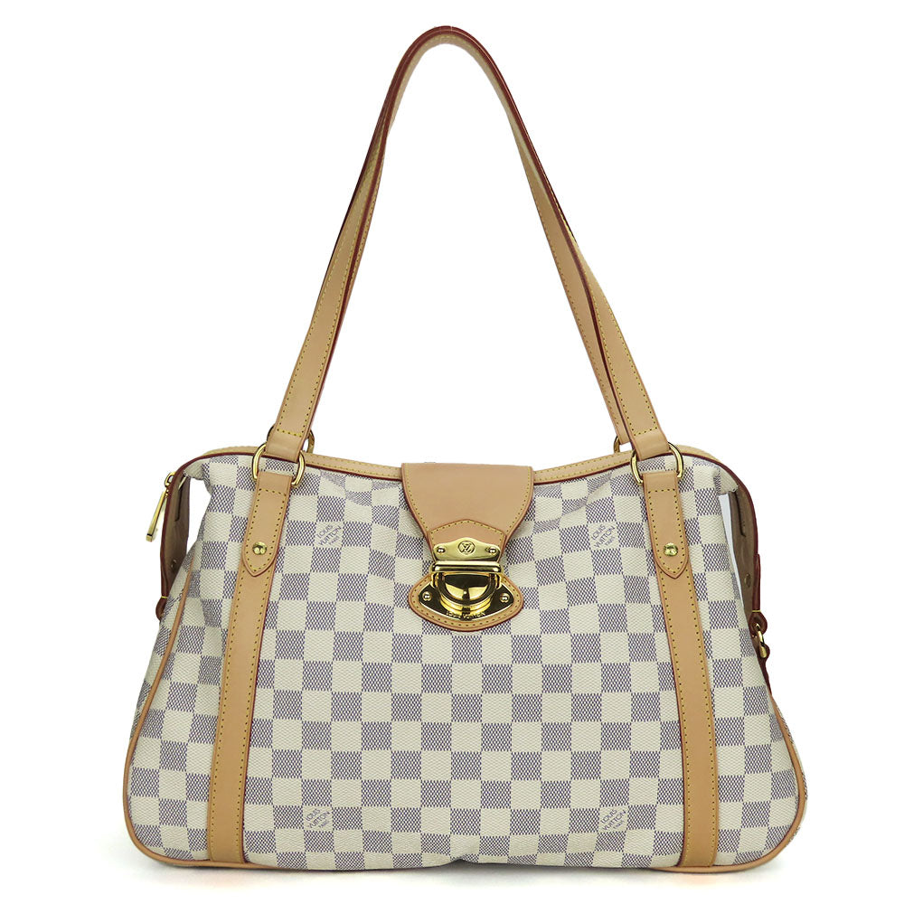 LOUIS VUITTON Tote Bag Damier Azur white Stresa PM