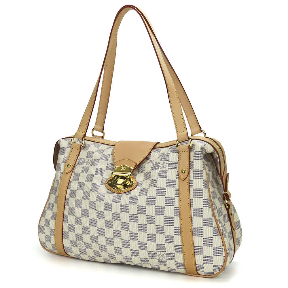 LOUIS VUITTON Tote Bag Damier Azur white Stresa PM