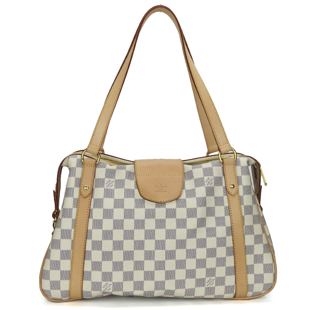 LOUIS VUITTON Tote Bag Damier Azur white Stresa PM