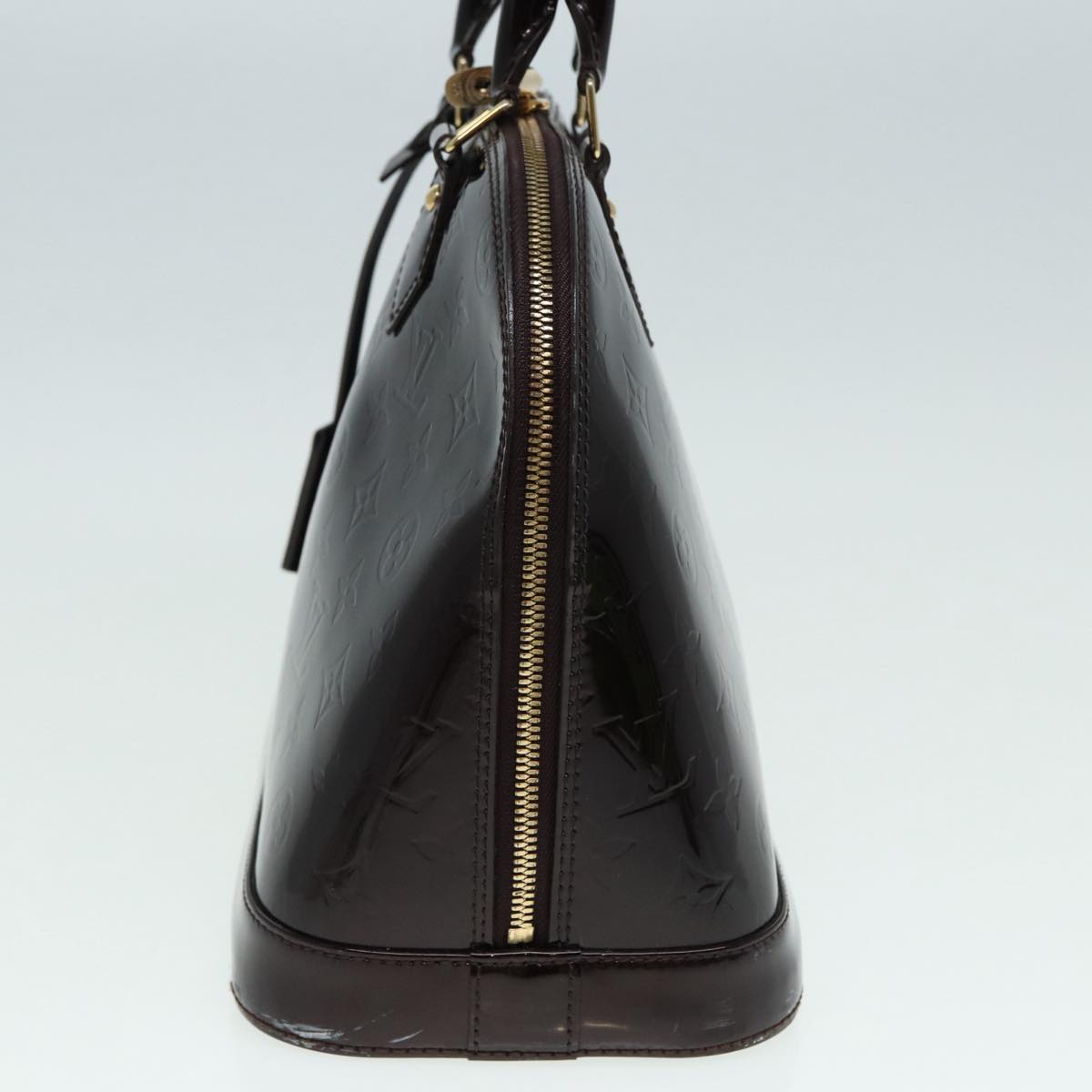 LOUIS VUITTON Monogram Vernis Alma PM Hand Bag Amarante LV Auth