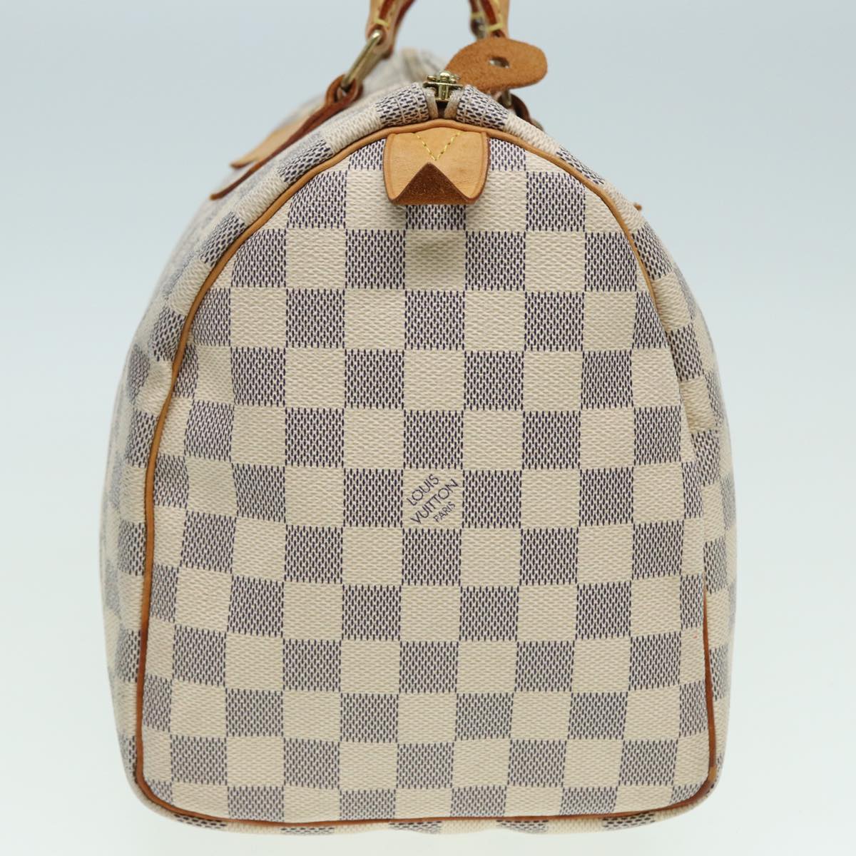 LOUIS VUITTON Damier Azur Hand Bag N41533 LV Auth 83992