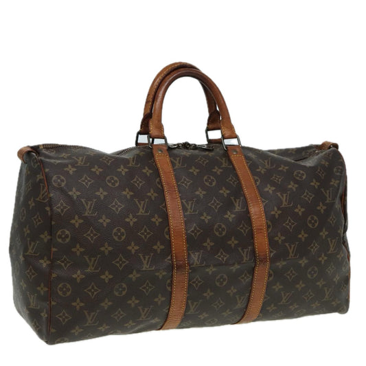 LOUIS VUITTON Monogram Keepall 50 Boston Bag M41426 LV Auth 84066