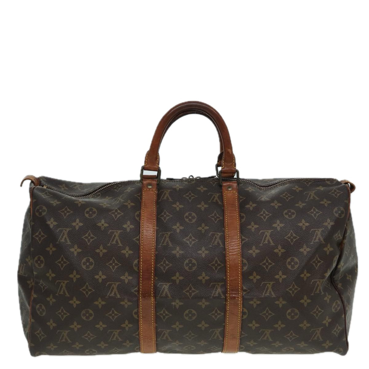 LOUIS VUITTON Monogram Keepall 50 Boston Bag M41426 LV Auth 84066