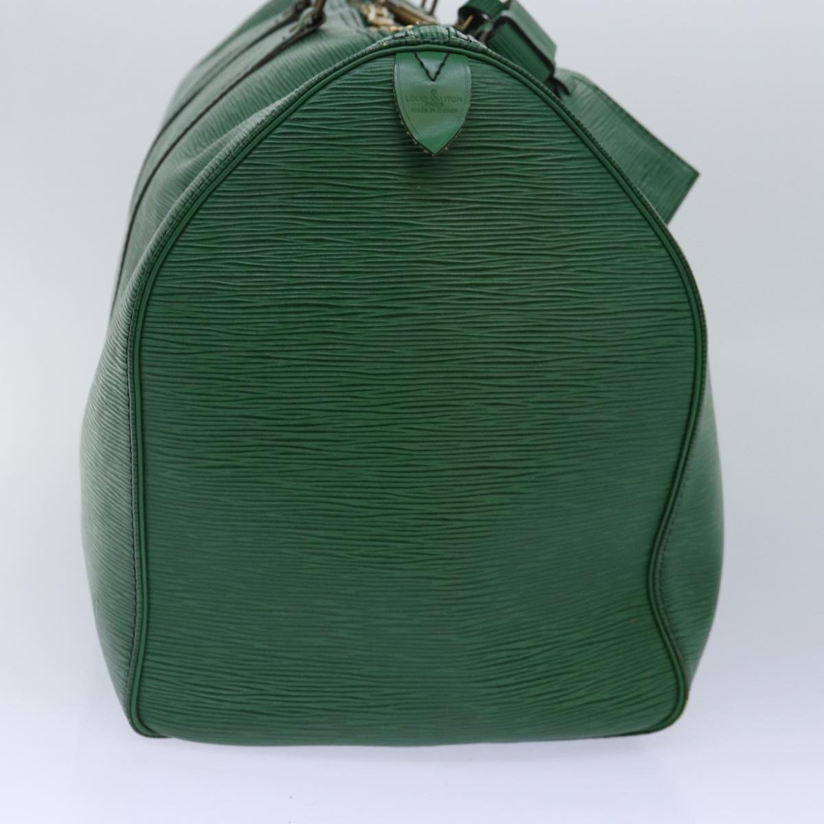 LOUIS VUITTON Epi Keepall 50 Boston Bag Green LV Auth