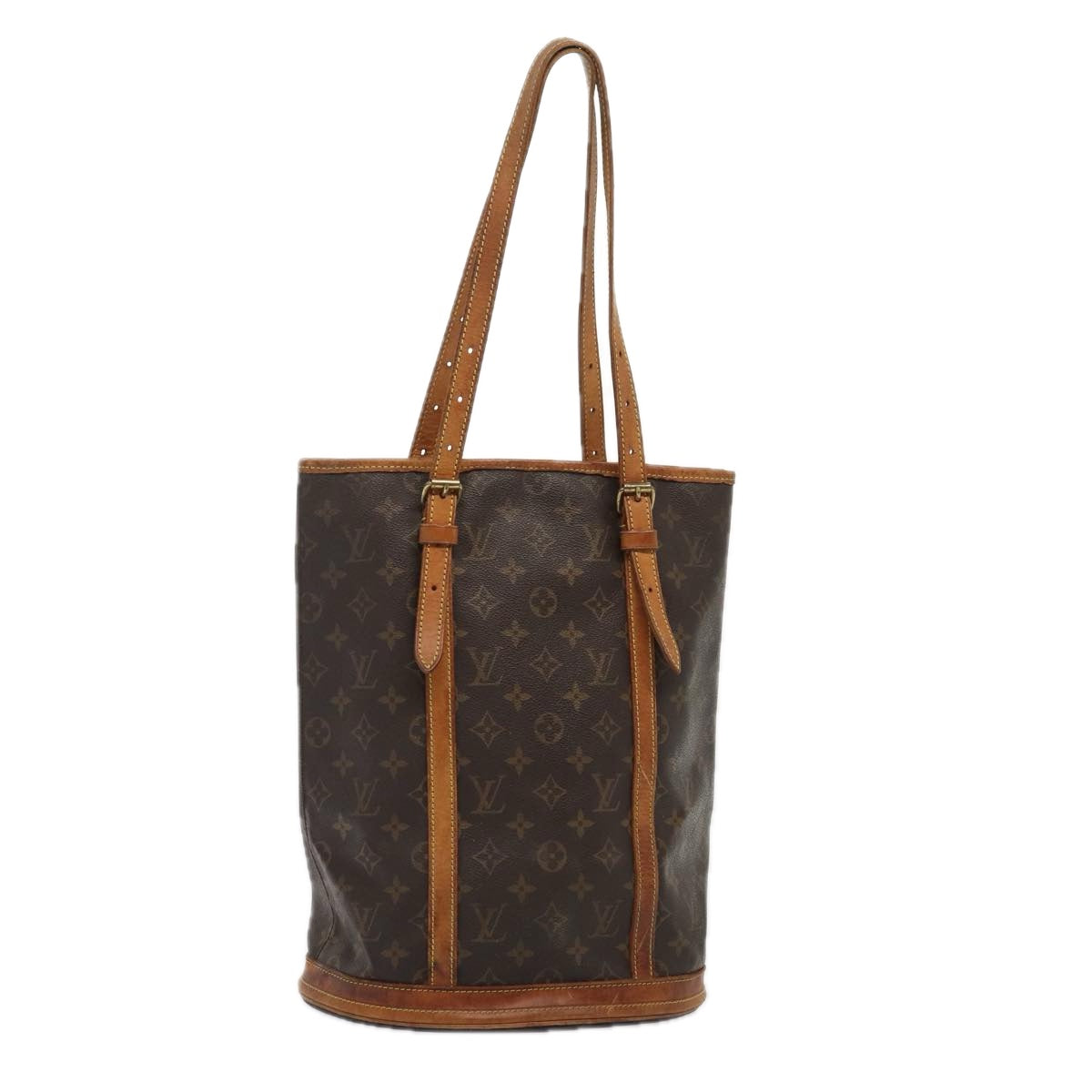 LOUIS VUITTON Monogram Bucket GM Shoulder Bag LV Auth