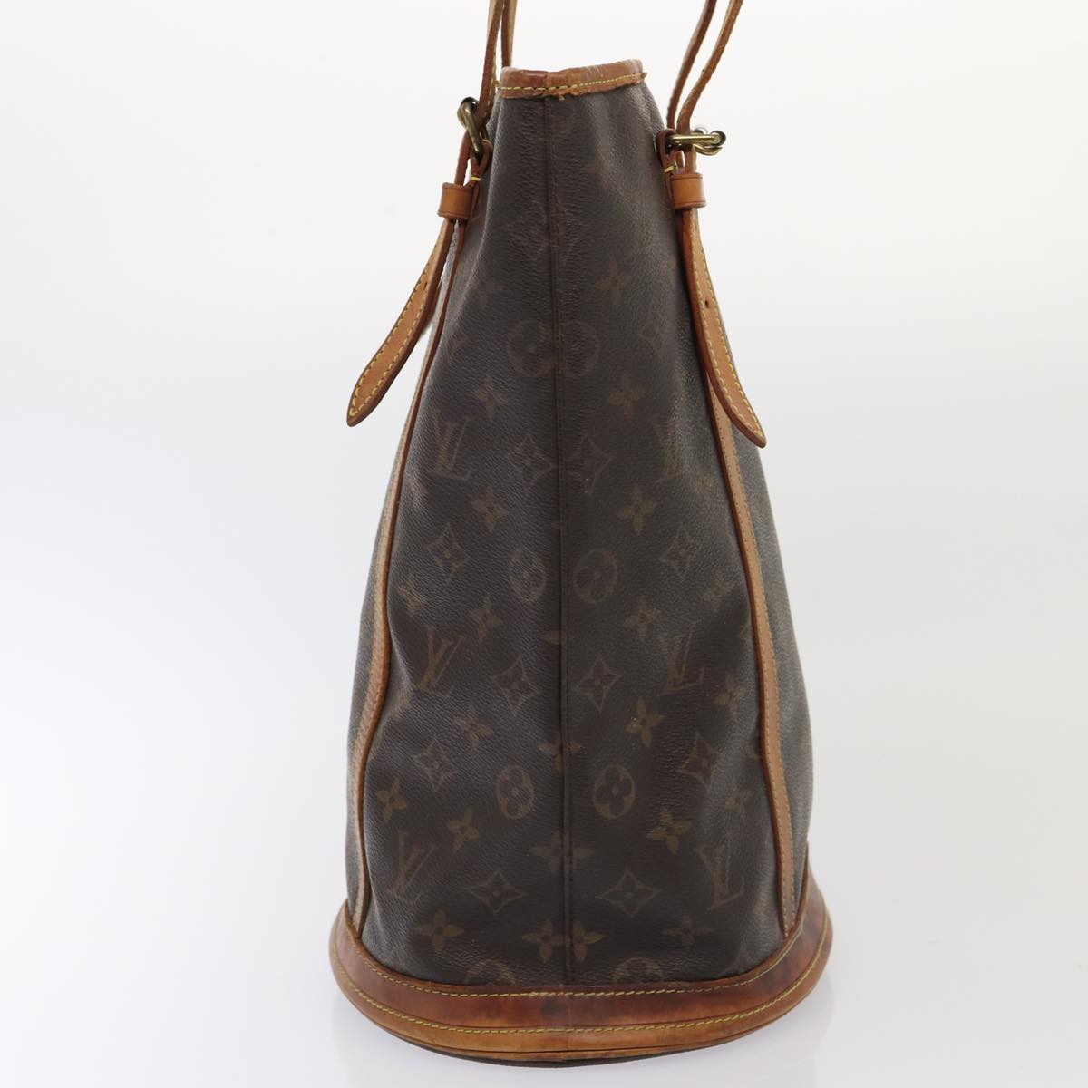 LOUIS VUITTON Monogram Bucket GM Shoulder Bag LV Auth