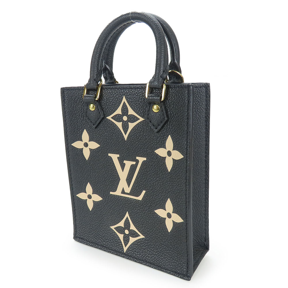 LOUIS VUITTON Handbag Monogram Ann Platt black Petit Sac Plat
