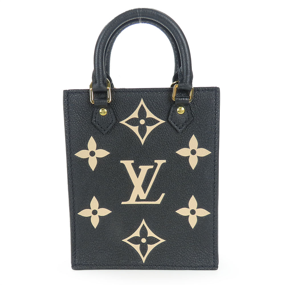 LOUIS VUITTON Handbag Monogram Ann Platt black Petit Sac Plat