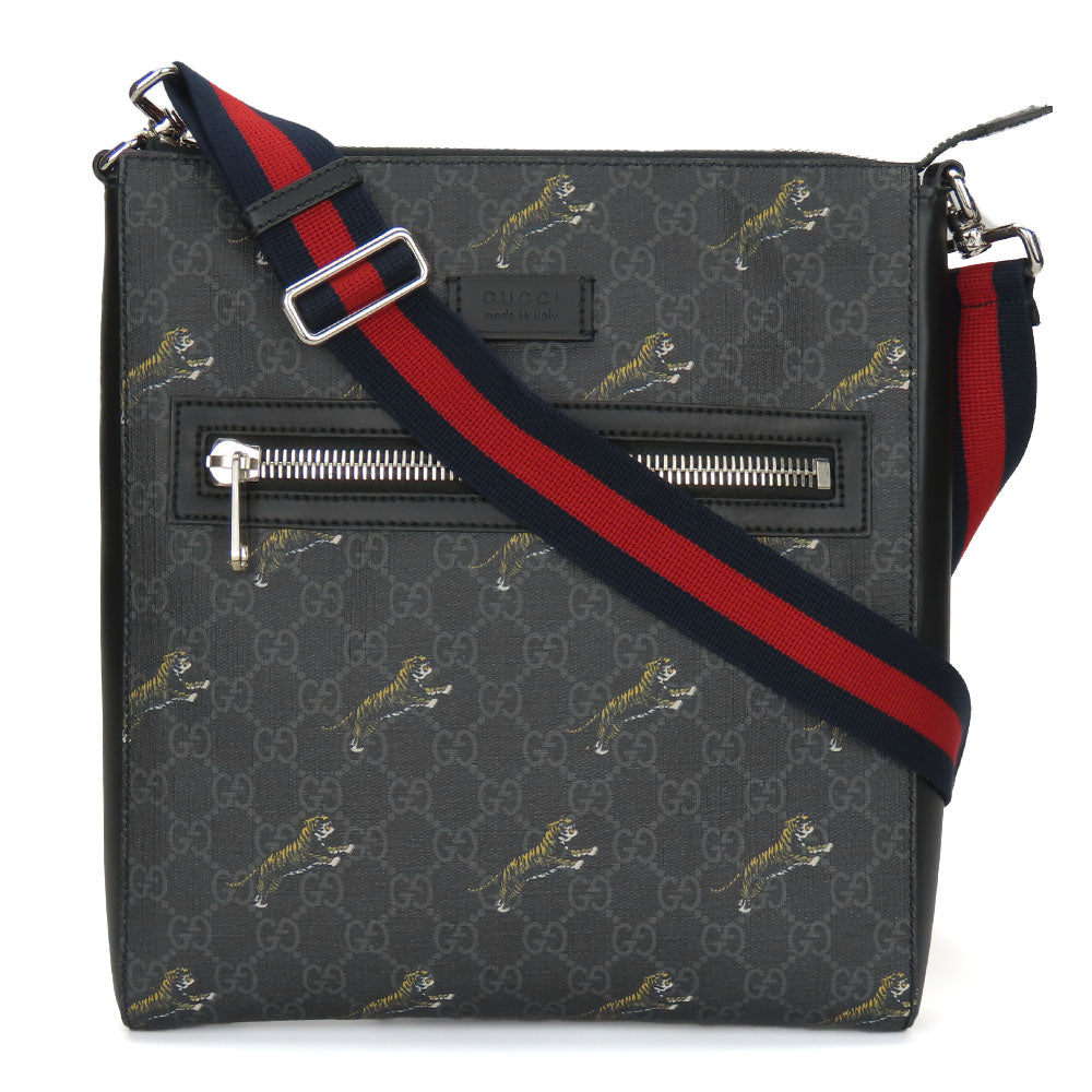 GUCCI Shoulder Bag 474137 GG Supreme Canvas black mens