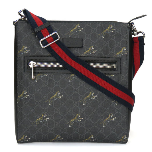 GUCCI Shoulder Bag 474137 GG Supreme Canvas black mens