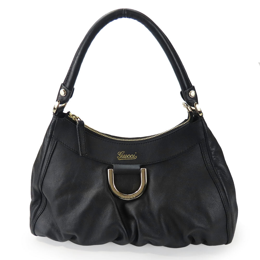 GUCCI Handbag 190525 leather black Women