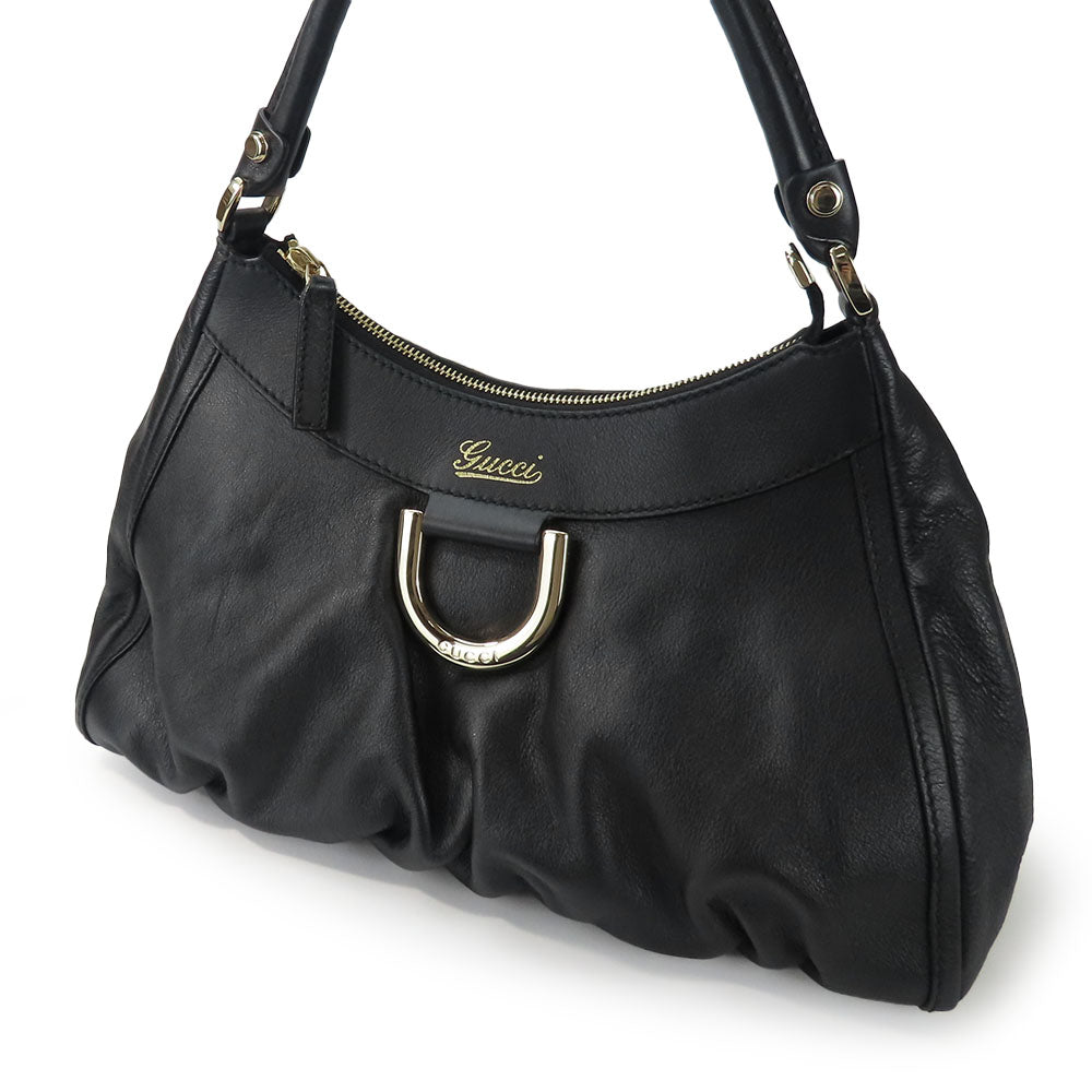 GUCCI Handbag 190525 leather black Women