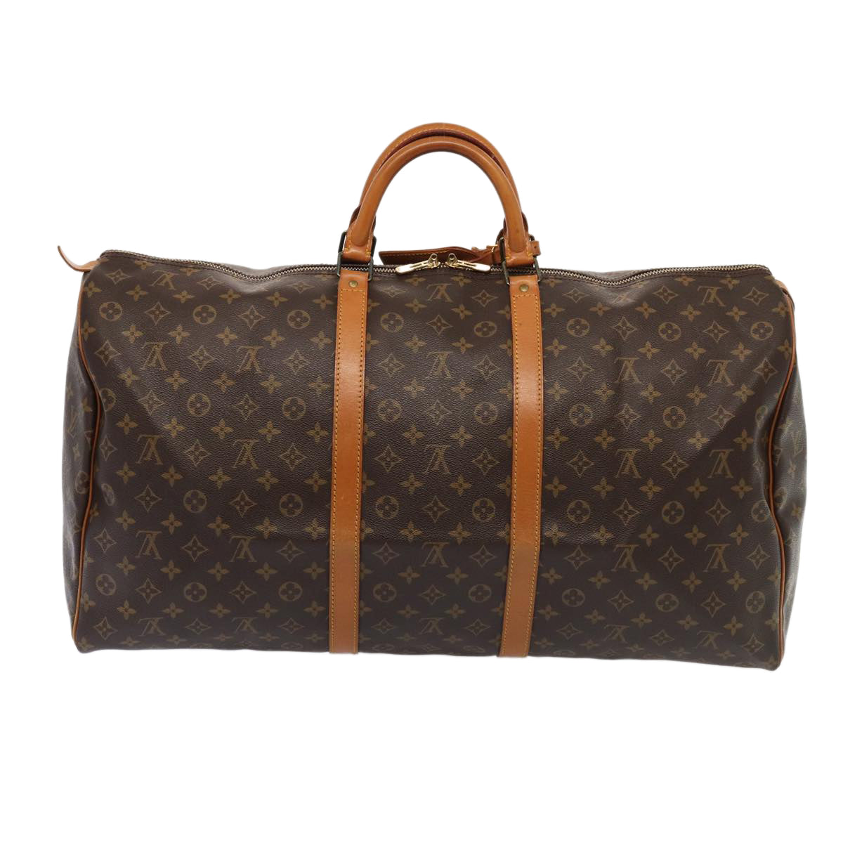 LOUIS VUITTON Monogram Keepall 60 Boston Bag LV Auth