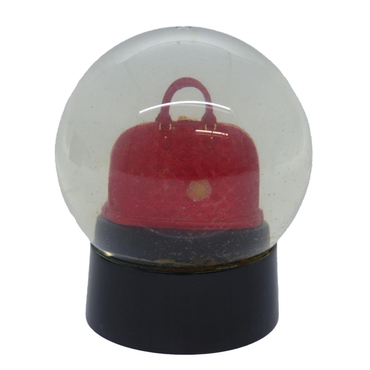LOUIS VUITTON Snow Globe Alma VIP Limited Clear Red LV Auth Handbag