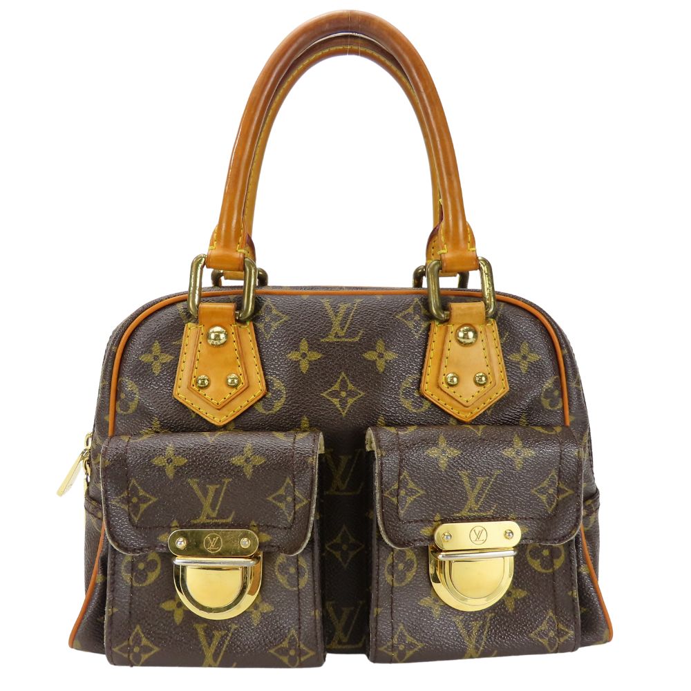 LOUIS VUITTON Handbag Monogram Brown Manhattan Women
