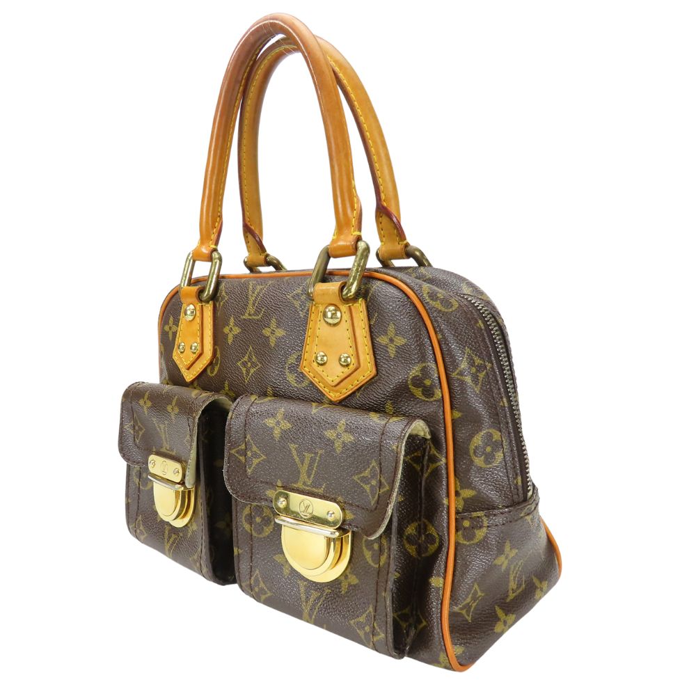LOUIS VUITTON Handbag Monogram Brown Manhattan Women