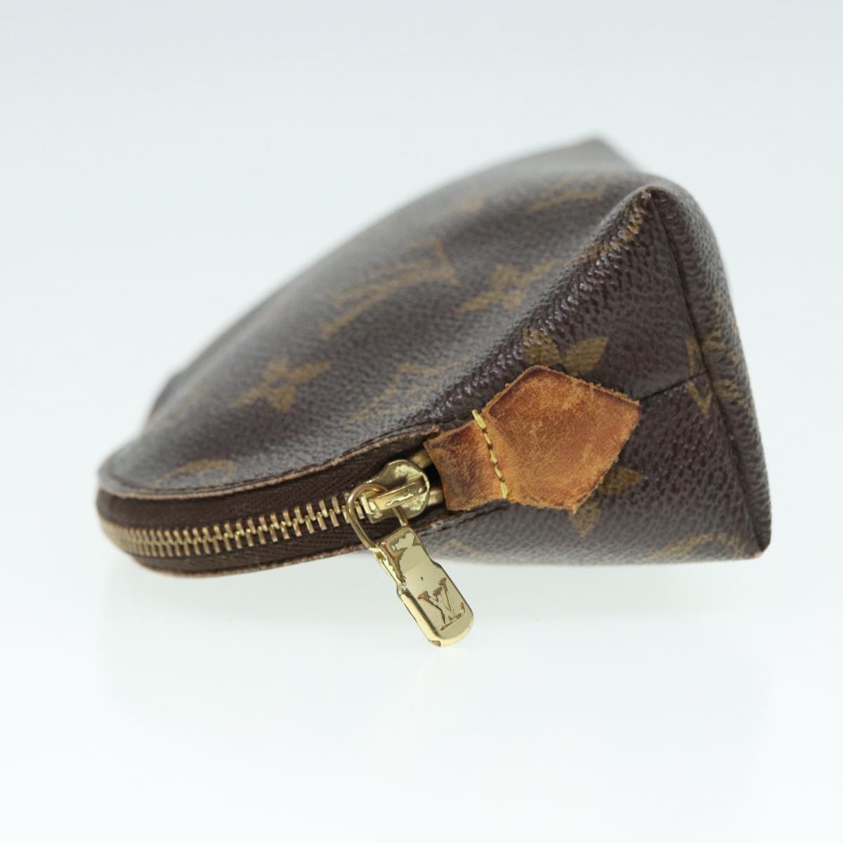 LOUIS VUITTON Monogram Pochette Cosmetic PM Cosmetic Pouch LV Auth