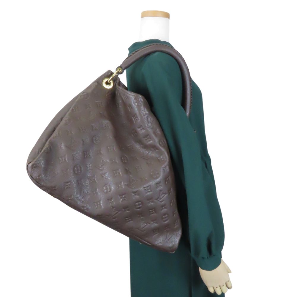 LOUIS VUITTON Shoulder Bag Monogram Ann Platt Dark brown ArtsyMM Women