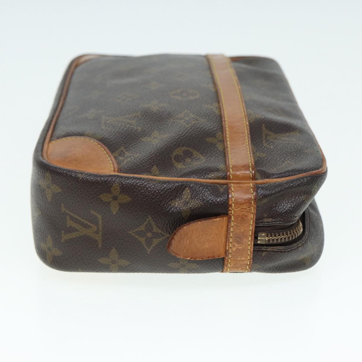 LOUIS VUITTON Monogram Compiegne 28 Clutch Bag LV Auth