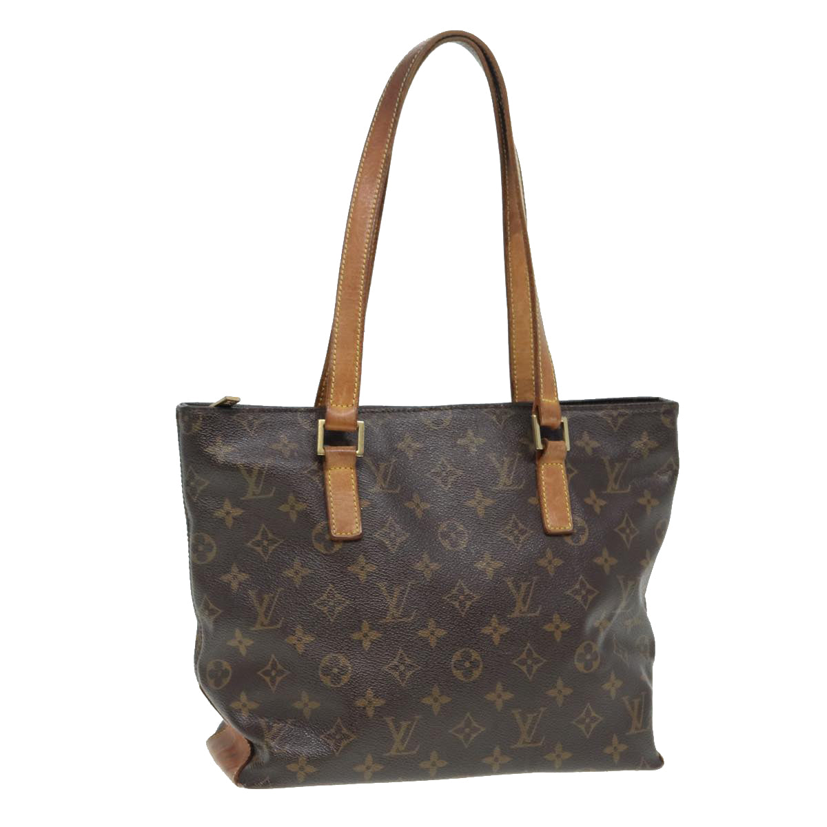 LOUIS VUITTON Monogram Cabas Piano Tote Bag LV Auth