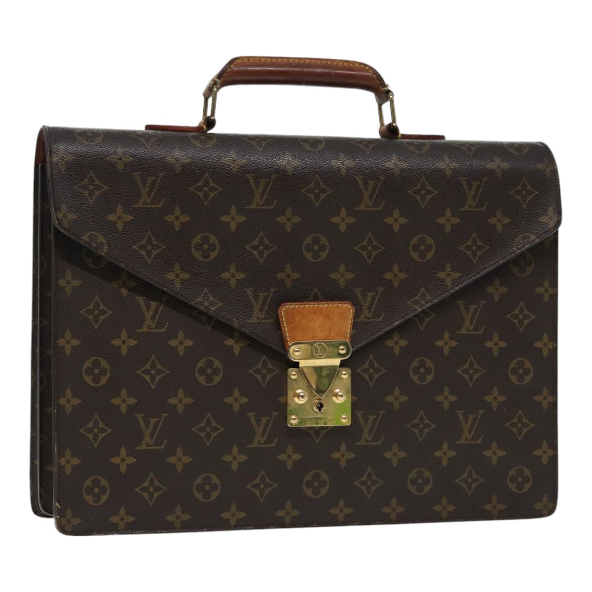 LOUIS VUITTON Monogram Serviette Conseiller Briefcase LV Auth Handbag