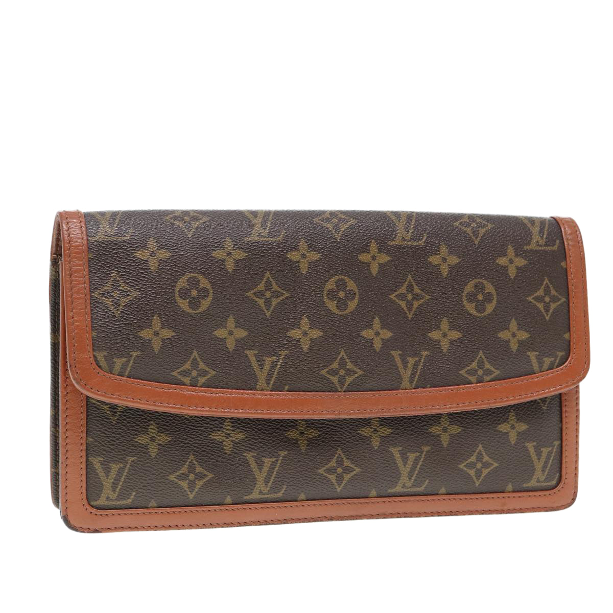 LOUIS VUITTON Monogram Pochette Dam GM Clutch Bag LV Auth