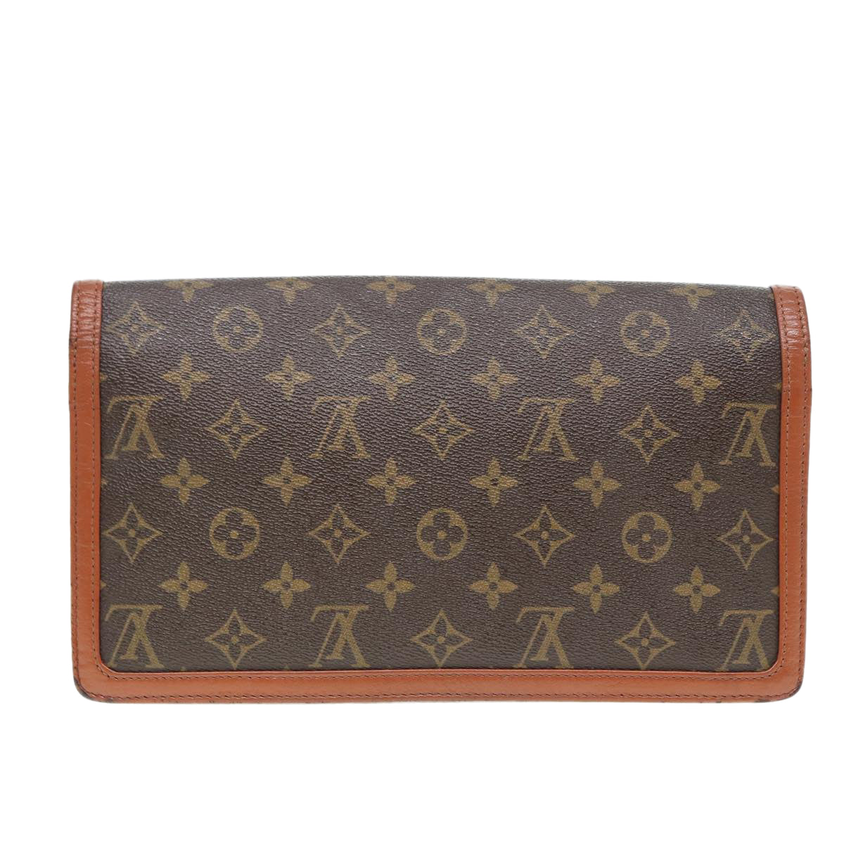 LOUIS VUITTON Monogram Pochette Dam GM Clutch Bag LV Auth