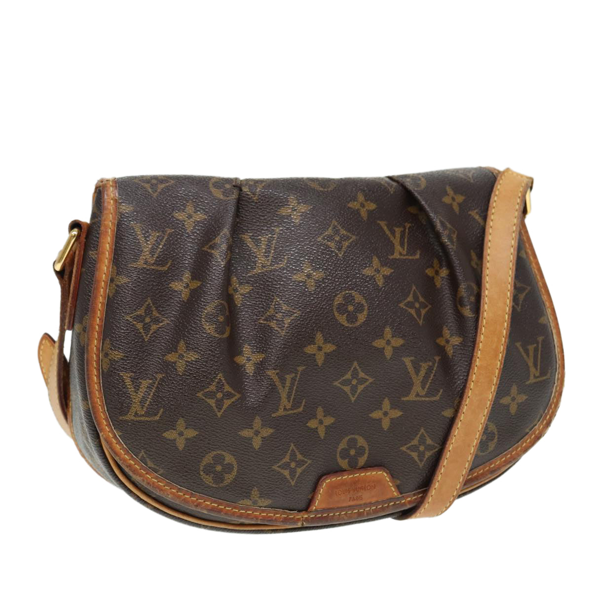 LOUIS VUITTON Monogram Menilmontant PM Shoulder Bag LV Auth