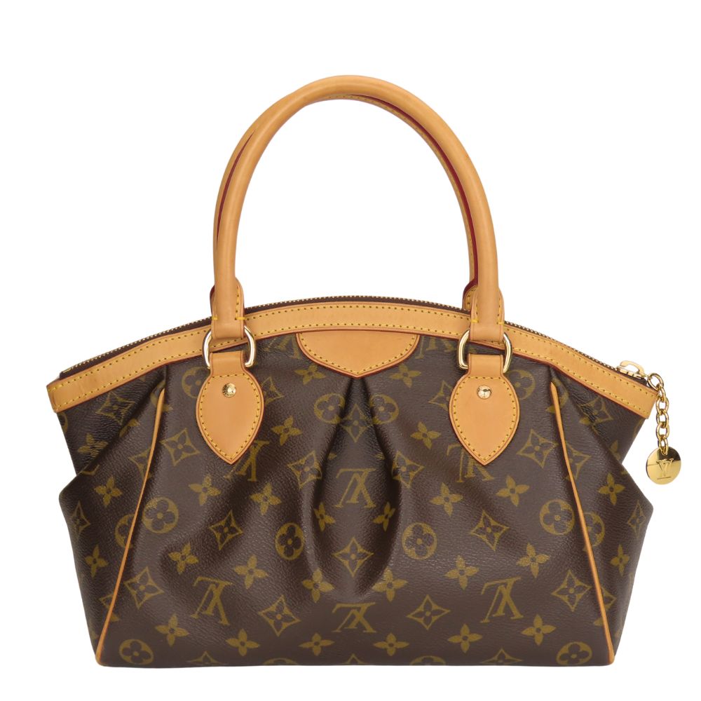 LOUIS VUITTON Handbag Monogram, Tanned Leather Brown Tivoli PM Women