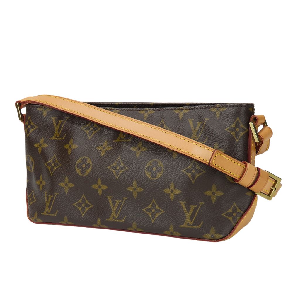 LOUIS VUITTON Shoulder Bag Monogram Brown Trotteur Women