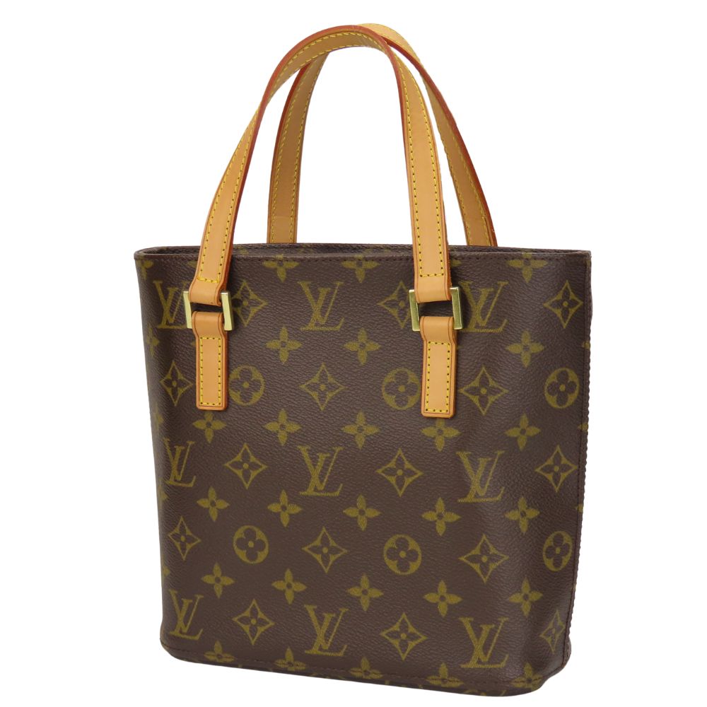 LOUIS VUITTON Handbag Monogram, Tanned Leather Brown Vavan PM Women