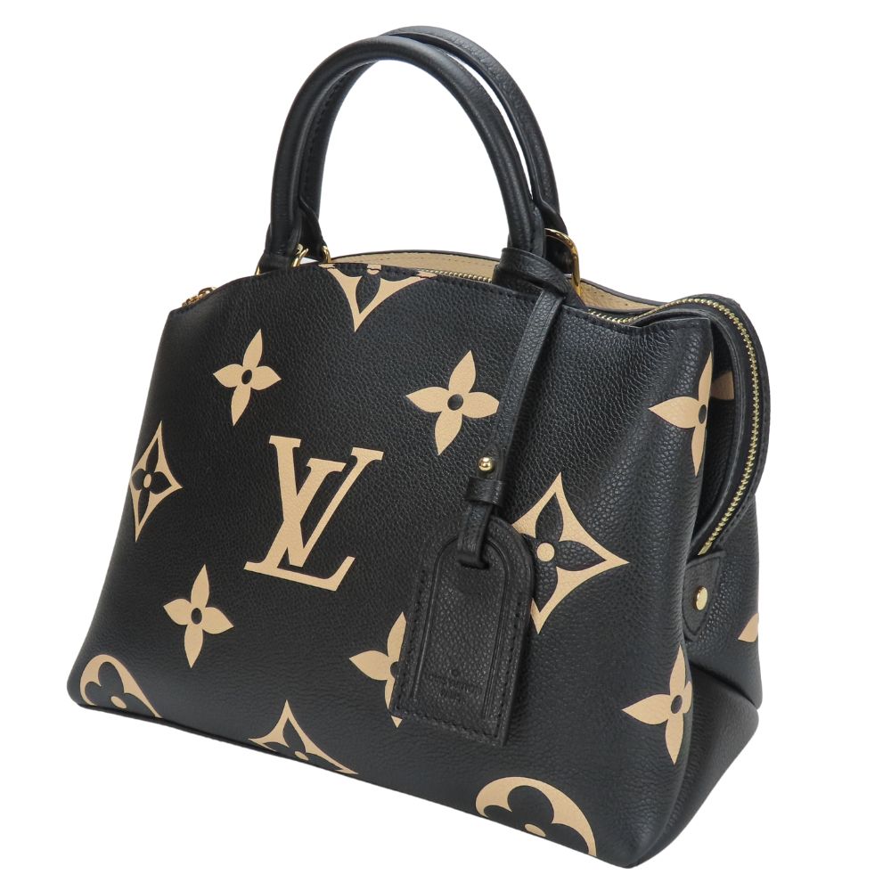 LOUIS VUITTON Handbag Monogram Ann Platt Noir Petit Palais PM