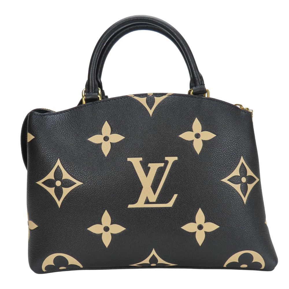 LOUIS VUITTON Handbag Monogram Ann Platt Noir Petit Palais PM