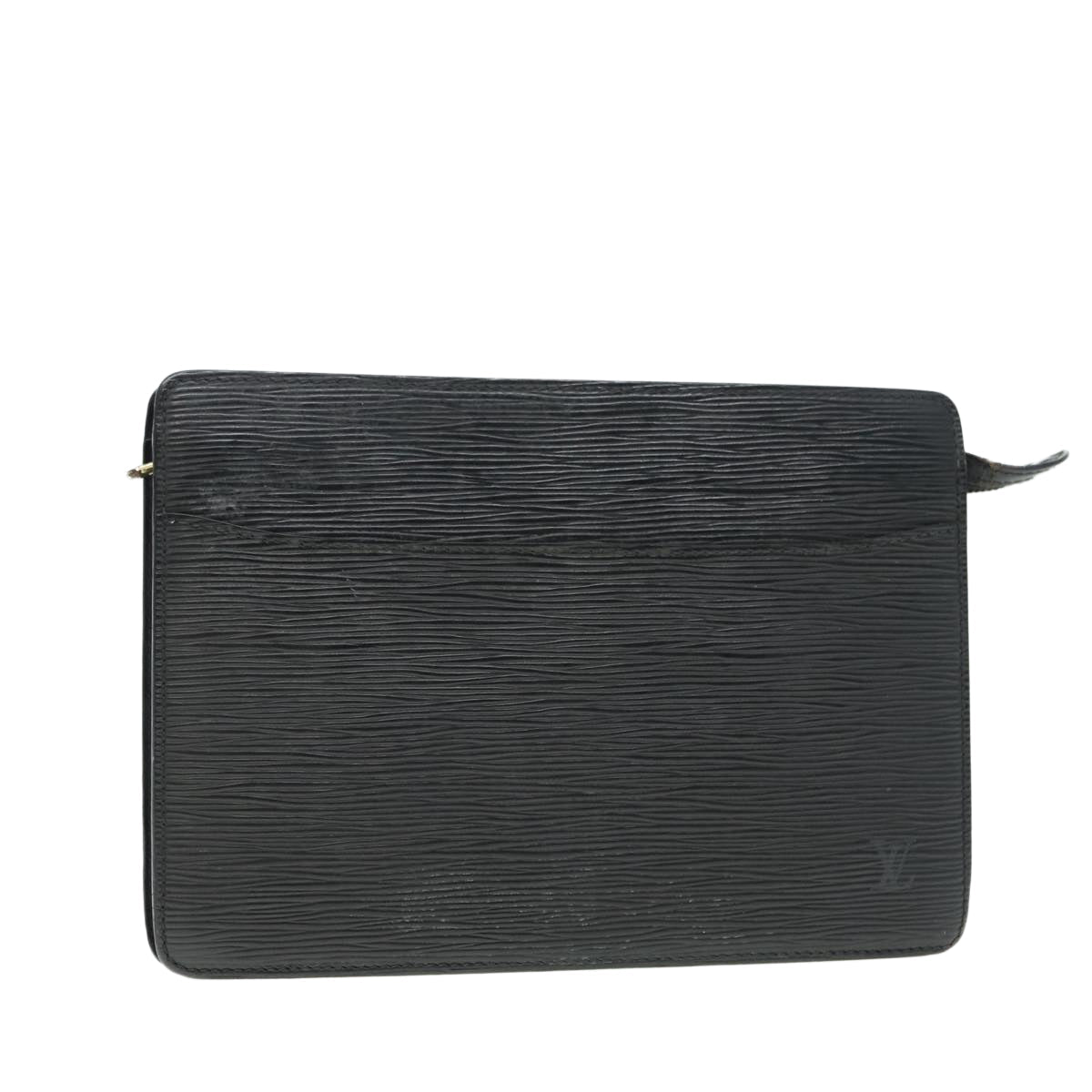 LOUIS VUITTON Epi Pochette Homme Clutch Bag Black Noir LV Auth