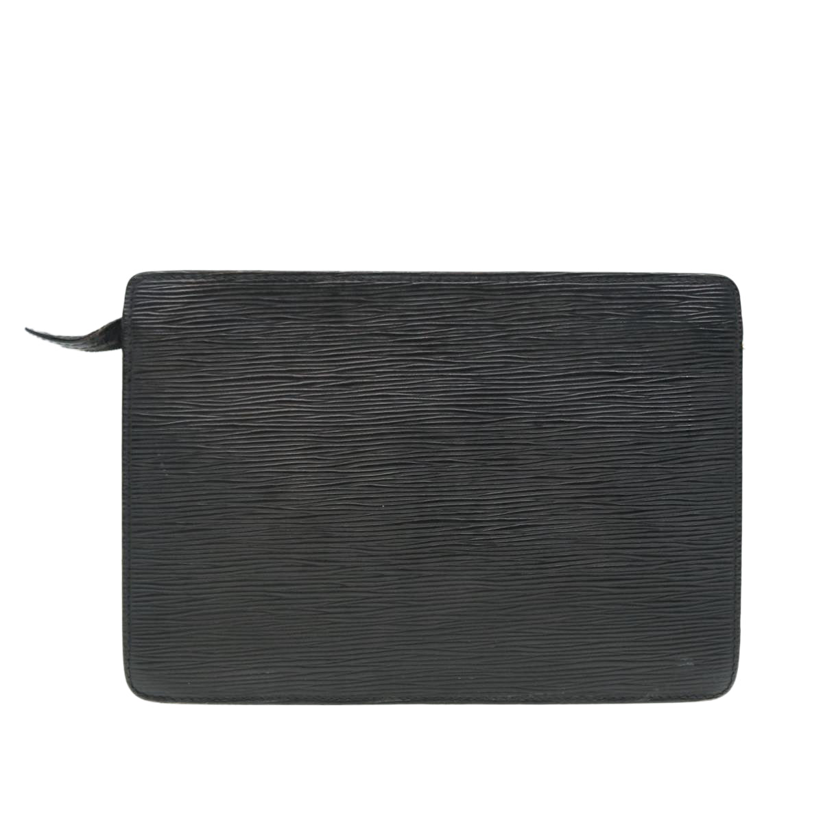 LOUIS VUITTON Epi Pochette Homme Clutch Bag Black Noir LV Auth