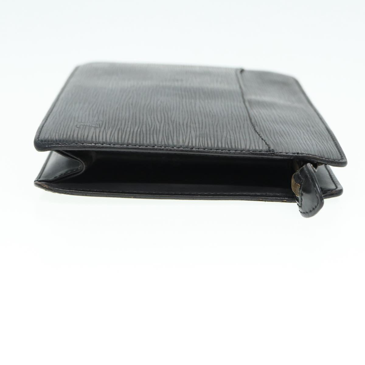 LOUIS VUITTON Epi Pochette Homme Clutch Bag Black Noir LV Auth