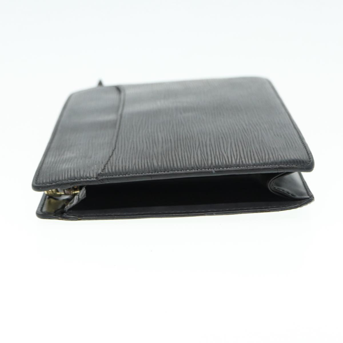 LOUIS VUITTON Epi Pochette Homme Clutch Bag Black Noir LV Auth