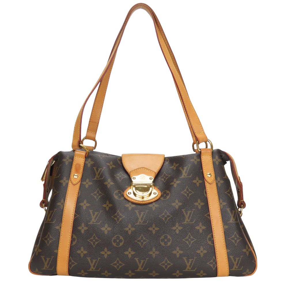 LOUIS VUITTON Handbag Monogram Brown Stresa PM