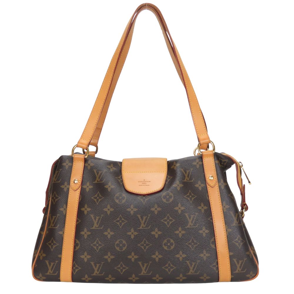 LOUIS VUITTON Handbag Monogram Brown Stresa PM