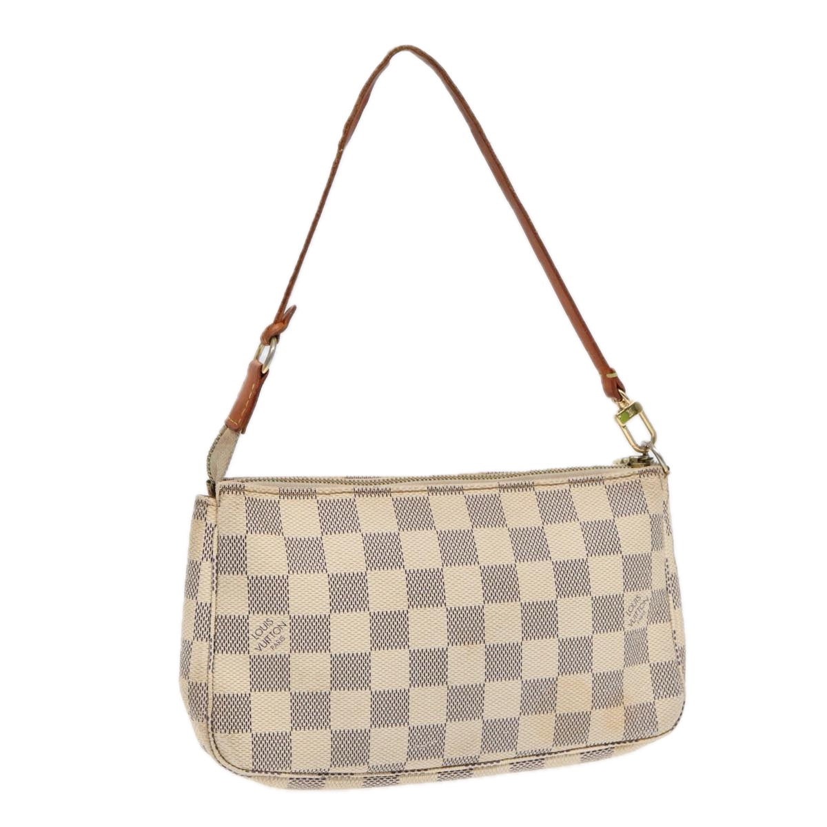 LOUIS VUITTON Damier Azur Pochette Accessoires Pouch LV Auth