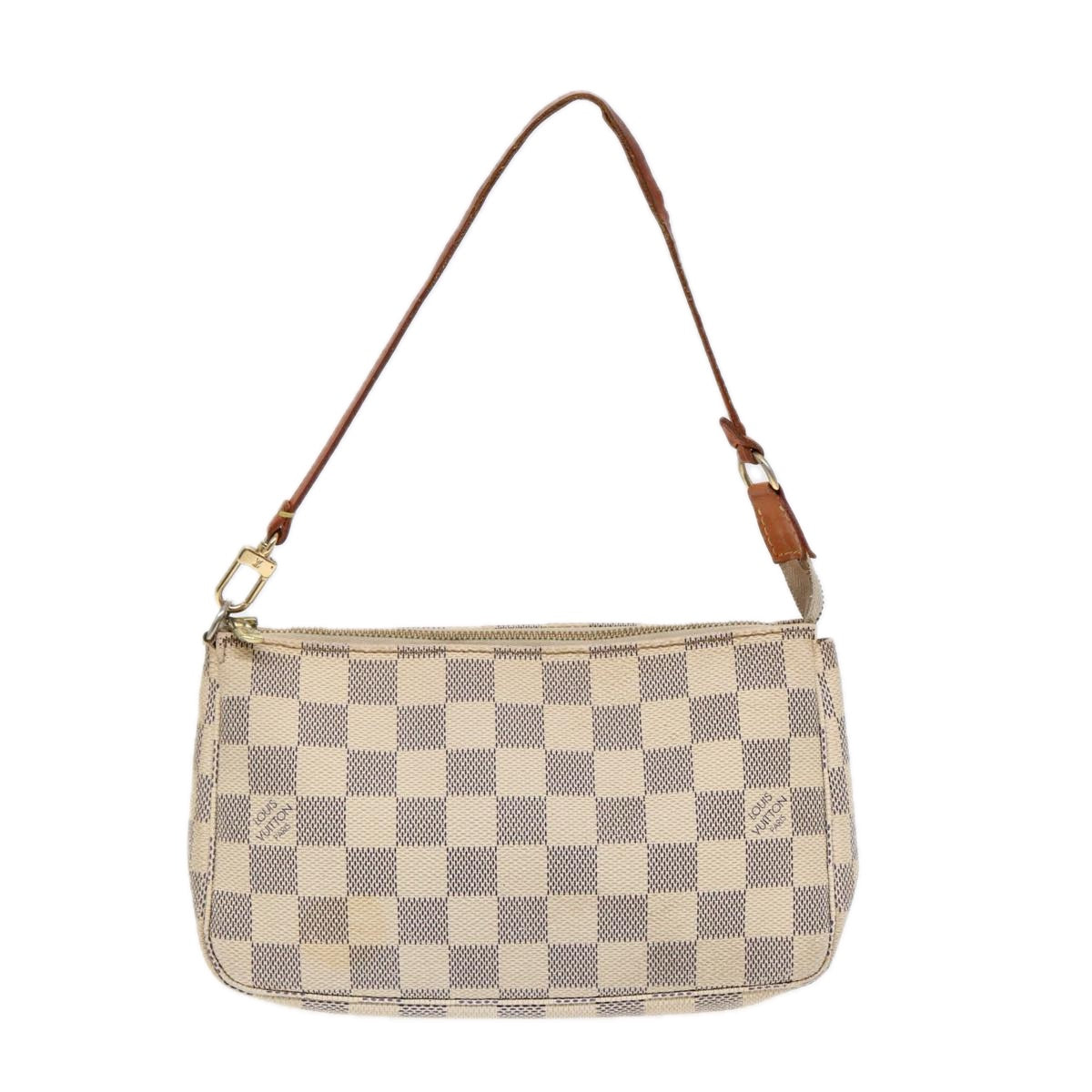 LOUIS VUITTON Damier Azur Pochette Accessoires Pouch LV Auth